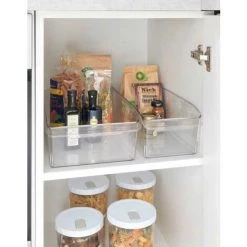WENKO Rangement Placard, Frigo Taille L, Organisateur Frigo Transparent, PET Adapté Au Contact Alimentaire, 21x11x37 Cm, Transparent 8 WENKO Rangement Placard, Frigo Taille L, Organisateur Frigo Transparent, PET Adapté Au Contact Alimentaire, 21x11x37 Cm, Transparent -WENKO Soldes 37402344 3