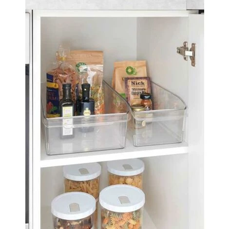 WENKO Rangement Placard, Frigo Taille L, Organisateur Frigo Transparent, PET Adapté Au Contact Alimentaire, 21x11x37 Cm, Transparent 5 WENKO Rangement Placard, Frigo Taille L, Organisateur Frigo Transparent, PET Adapté Au Contact Alimentaire, 21x11x37 Cm, Transparent – Image 3