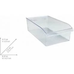 WENKO Rangement Placard, Frigo Taille L, Organisateur Frigo Transparent, PET Adapté Au Contact Alimentaire, 21x11x37 Cm, Transparent 9 WENKO Rangement Placard, Frigo Taille L, Organisateur Frigo Transparent, PET Adapté Au Contact Alimentaire, 21x11x37 Cm, Transparent -WENKO Soldes 37402344 4