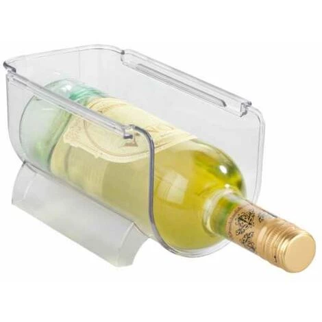 WENKO Range Bouteille Frigo Empilable, Porte Bouteille Frigo, Plastique PET Adapté Au Contact Alimentaire, 11x11x20,5 Cm, Transparent 4 WENKO Range Bouteille Frigo Empilable, Porte Bouteille Frigo, Plastique PET Adapté Au Contact Alimentaire, 11x11x20,5 Cm, Transparent – Image 2