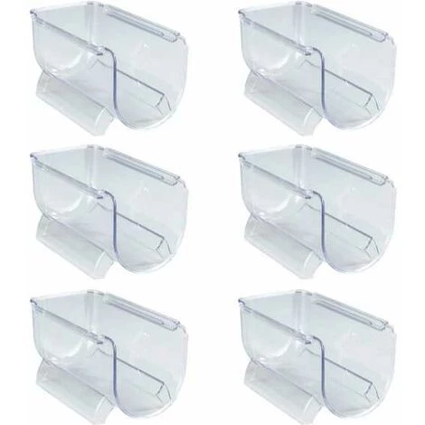 WENKO Range Bouteille Frigo Empilable, Porte Bouteille Frigo, Lot De 6, Plastique PET Adapté Au Contact Alimentaire, 11x11x20,5 Cm, Transparent 3 WENKO Range Bouteille Frigo Empilable, Porte Bouteille Frigo, Lot De 6, Plastique PET Adapté Au Contact Alimentaire, 11x11x20,5 Cm, Transparent