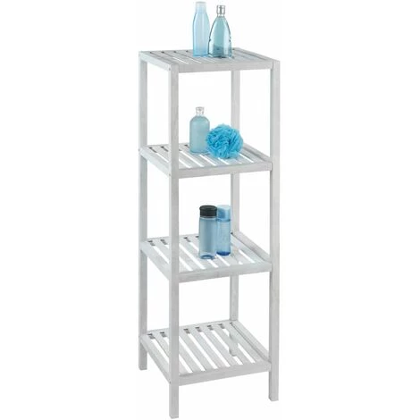 WENKO Étagère Norway à 4 Niveaux - 36 X 112 X 36 - Blanc 4 WENKO Étagère Norway à 4 Niveaux - 36 X 112 X 36 - Blanc – Image 2