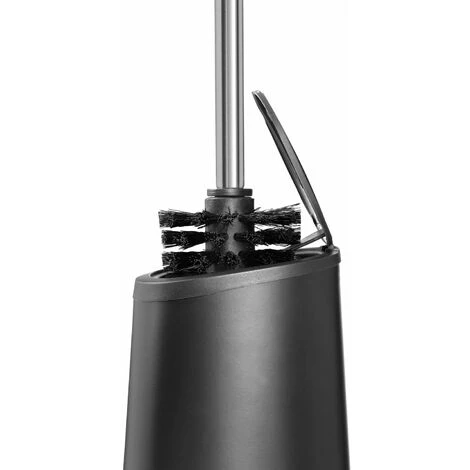 WENKO Brosse WC Kerr - 12.5 X 36.5 X 12.5 - Gris 4 WENKO Brosse WC Kerr - 12.5 X 36.5 X 12.5 - Gris – Image 2