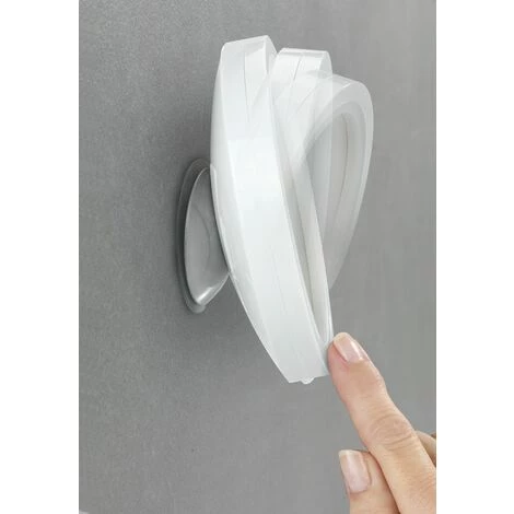 WENKO Miroir LED Mural à Ventouse Travel, Plastique, Blanc, Ø 13 X 4 Cm 7 WENKO Miroir LED Mural à Ventouse Travel, Plastique, Blanc, Ø 13 X 4 Cm – Image 5
