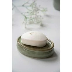 WENKO Porte Savon Sirmione, Porte Savon Céramique Pour Le Savon Solide, Utilisation Dans La Salle De Bain, Cuisine, Céramique, Ø 12x3 Cm, Vert Sauge 8 WENKO Porte Savon Sirmione, Porte Savon Céramique Pour Le Savon Solide, Utilisation Dans La Salle De Bain, Cuisine, Céramique, Ø 12x3 Cm, Vert Sauge -WENKO Soldes 37828127 3
