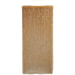 WENKO Rideau De Porte En Bambou - Largeur 90 X Longueur 200 - Beige