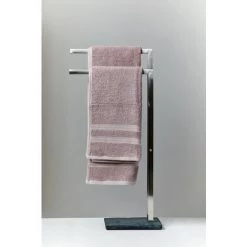 WENKO Porte Serviette Salle De Bain, Porte Serviette Sur Pied, 2 Niveaux, Base Effet Ardoise, Acier, Lot De 2 éponges Offertes 11 WENKO Porte Serviette Salle De Bain, Porte Serviette Sur Pied, 2 Niveaux, Base Effet Ardoise, Acier, Lot De 2 éponges Offertes -WENKO Soldes 38374782 5