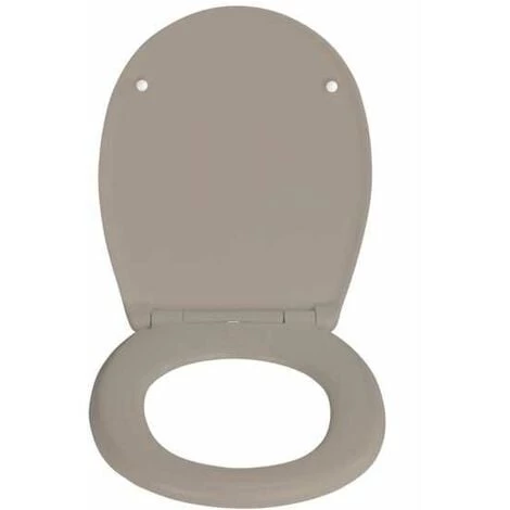 WENKO Abattant WC Avec Frein De Chute "easy Close" Vorno Neo, Abattant WC Clipsable Fixation Acier Inox "fix Clip", Duroplastique, Surface Antibactérienne, 37x46 Cm, Taupe 5 WENKO Abattant WC Avec Frein De Chute "easy Close" Vorno Neo, Abattant WC Clipsable Fixation Acier Inox "fix Clip", Duroplastique, Surface Antibactérienne, 37x46 Cm, Taupe – Image 3