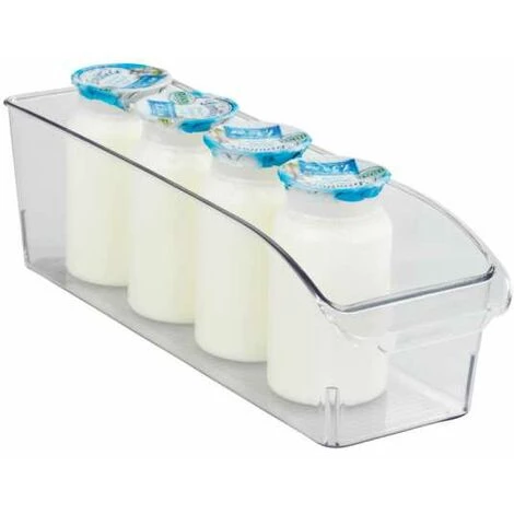 WENKO Rangement Frigo, Placard Taille S, Organisateur Frigo Transparent, PET Adapté Au Contact Alimentaire, 10x9,5x31 Cm, Transparent 4 WENKO Rangement Frigo, Placard Taille S, Organisateur Frigo Transparent, PET Adapté Au Contact Alimentaire, 10x9,5x31 Cm, Transparent – Image 2