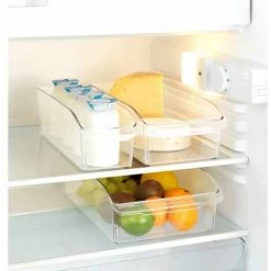 WENKO Rangement Frigo, Placard Taille L, Organisateur Frigo Transparent, PET Adapté Au Contact Alimentaire, 20x9,5x31 Cm, Transparent 9 WENKO Rangement Frigo, Placard Taille L, Organisateur Frigo Transparent, PET Adapté Au Contact Alimentaire, 20x9,5x31 Cm, Transparent -WENKO Soldes 39490147 3