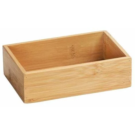 WENKO Boite De Rangement Avec Couvercle Terra S, Petite Boite De Rangement Decorative En Bois, Lot De 2, Bambou, 15x10x4.5cm, Marron 4 WENKO Boite De Rangement Avec Couvercle Terra S, Petite Boite De Rangement Decorative En Bois, Lot De 2, Bambou, 15x10x4.5cm, Marron – Image 2