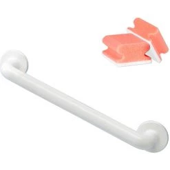 WENKO Barre D'appui De Salle De Bain Et WC, L43 Cm, Lot De 2 éponges Offertes