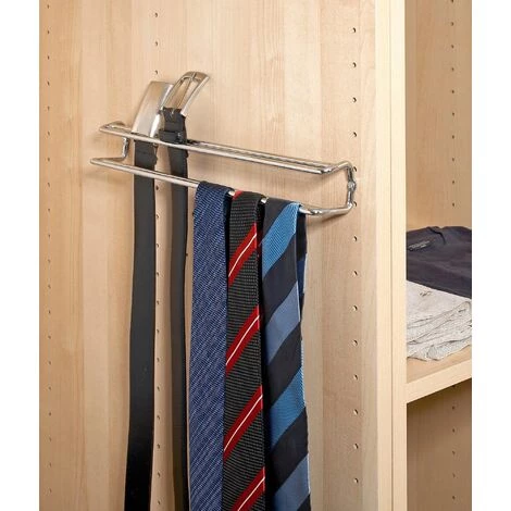 WENKO Porte Ceinture Et Porte Cravate Mural Pour Dressing, 36x5x4.5 Cm, Lot De 2 éponges Offertes 5 WENKO Porte Ceinture Et Porte Cravate Mural Pour Dressing, 36x5x4.5 Cm, Lot De 2 éponges Offertes – Image 3