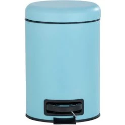 WENKO Petite Poubelle Salle De Bain à Pédale 3L, Leman Bleu, Lot De 2 éponges Offertes 10 WENKO Petite Poubelle Salle De Bain à Pédale 3L, Leman Bleu, Lot De 2 éponges Offertes -WENKO Soldes 39896875 4