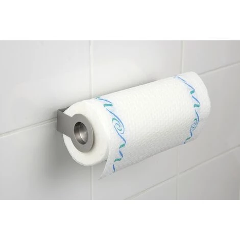 WENKO Porte Essuie Tout Mural Cerri, Dérouleur Sopalin Mural, Acier Inox, 21-33x9x6 Cm, Lot De 2 éponges Offertes 7 WENKO Porte Essuie Tout Mural Cerri, Dérouleur Sopalin Mural, Acier Inox, 21-33x9x6 Cm, Lot De 2 éponges Offertes – Image 5