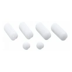 Wenko 298307100 Lot De 4 Patins Pour Abattants Premium PVC Blanc 7 X 14,5 X 3 Cm