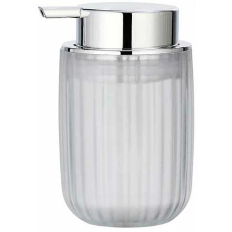 WENKO Distributeur De Savon Liquide Agropoli, Distributeur Savon Rechargeable, Capacité 250 Ml, Plastique Surface Givrée, 7,5x12,5x9 Cm, Blanc 3 WENKO Distributeur De Savon Liquide Agropoli, Distributeur Savon Rechargeable, Capacité 250 Ml, Plastique Surface Givrée, 7,5x12,5x9 Cm, Blanc