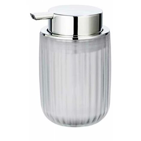 WENKO Distributeur De Savon Liquide Agropoli, Distributeur Savon Rechargeable, Capacité 250 Ml, Plastique Surface Givrée, 7,5x12,5x9 Cm, Blanc 4 WENKO Distributeur De Savon Liquide Agropoli, Distributeur Savon Rechargeable, Capacité 250 Ml, Plastique Surface Givrée, 7,5x12,5x9 Cm, Blanc – Image 2