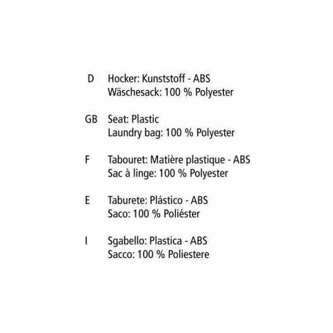 WENKO Tabouret Panier à Linge Wing, Panier à Linge Sale Avec Sac à Linge Amovible, Charge 120kg, Capacité 33L, Plastique, 45x48x33 Cm, Gris 6 WENKO Tabouret Panier à Linge Wing, Panier à Linge Sale Avec Sac à Linge Amovible, Charge 120kg, Capacité 33L, Plastique, 45x48x33 Cm, Gris – Image 4