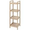 WENKO Colonne Meuble Rangement, étagère En Bois Sur Pied Acina, 4 Niveaux, Bois Certifié FSC®, 35x110x35 Cm, Marron 1 WENKO Colonne Meuble Rangement, étagère En Bois Sur Pied Acina, 4 Niveaux, Bois Certifié FSC®, 35x110x35 Cm, Marron -WENKO Soldes 43489484 1