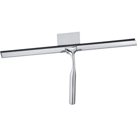 WENKO Raclette De Douche Terni, Raclette Salle De Bain, Acier Chromé, 40x16,5 Cm, Brillant, Lot De 2 éponges Offertes 4 WENKO Raclette De Douche Terni, Raclette Salle De Bain, Acier Chromé, 40x16,5 Cm, Brillant, Lot De 2 éponges Offertes – Image 2