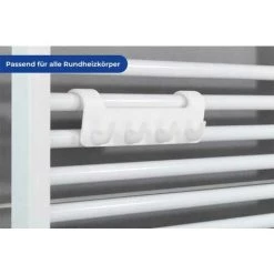 WENKO Patère Crochet Radiateur Sèche Serviette, 4 Crochets Porte Serviette, Plastique, 19,7x6,2x6 Cm, Blanc 10 WENKO Patère Crochet Radiateur Sèche Serviette, 4 Crochets Porte Serviette, Plastique, 19,7x6,2x6 Cm, Blanc -WENKO Soldes 46568804 4