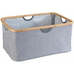 WENKO Panier à Rangement Bahari Pliable - 50 L. - 54 X 26 X 36 - Gris