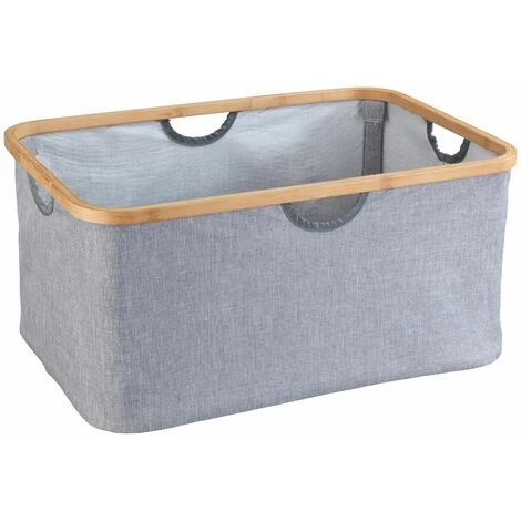 WENKO Panier à Rangement Bahari Pliable - 50 L. - 54 X 26 X 36 - Gris 3 WENKO Panier à Rangement Bahari Pliable - 50 L. - 54 X 26 X 36 - Gris