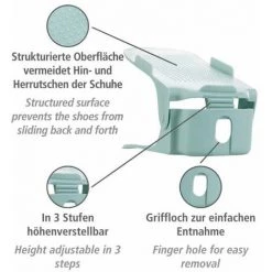 WENKO Organisateur De Chaussures, Rangement Chaussures Gain De Place Réglable En Hauteur, Lot De 8, Support Plastique Robuste, 24,2x10,7x8,5 Cm, Bleu 8 WENKO Organisateur De Chaussures, Rangement Chaussures Gain De Place Réglable En Hauteur, Lot De 8, Support Plastique Robuste, 24,2x10,7x8,5 Cm, Bleu -WENKO Soldes 47887386 2