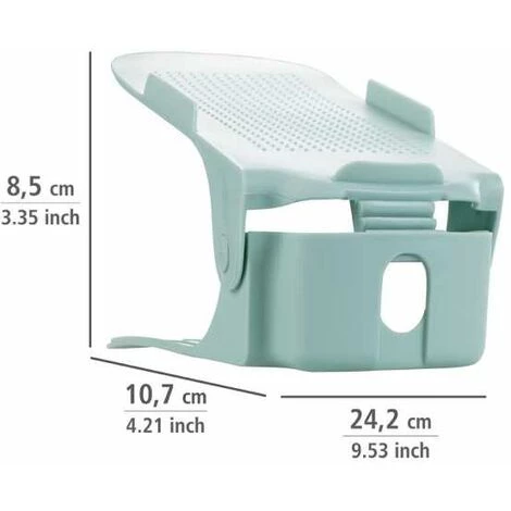 WENKO Organisateur De Chaussures, Rangement Chaussures Gain De Place Réglable En Hauteur, Lot De 8, Support Plastique Robuste, 24,2x10,7x8,5 Cm, Bleu 6 WENKO Organisateur De Chaussures, Rangement Chaussures Gain De Place Réglable En Hauteur, Lot De 8, Support Plastique Robuste, 24,2x10,7x8,5 Cm, Bleu – Image 4