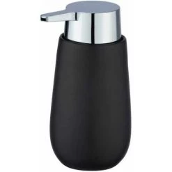 WENKO Set Accessoires Salle De Bain, Gobelet Brosse à Dent, Distributeur Savon Liquide, Brosse WC, Céramique, Badi, Noir Mat 9 WENKO Set Accessoires Salle De Bain, Gobelet Brosse à Dent, Distributeur Savon Liquide, Brosse WC, Céramique, Badi, Noir Mat -WENKO Soldes 50345375 3