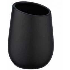 WENKO Set Accessoires Salle De Bain, Gobelet Brosse à Dent, Distributeur Savon Liquide, Brosse WC, Céramique, Badi, Noir Mat 10 WENKO Set Accessoires Salle De Bain, Gobelet Brosse à Dent, Distributeur Savon Liquide, Brosse WC, Céramique, Badi, Noir Mat -WENKO Soldes 50345375 4