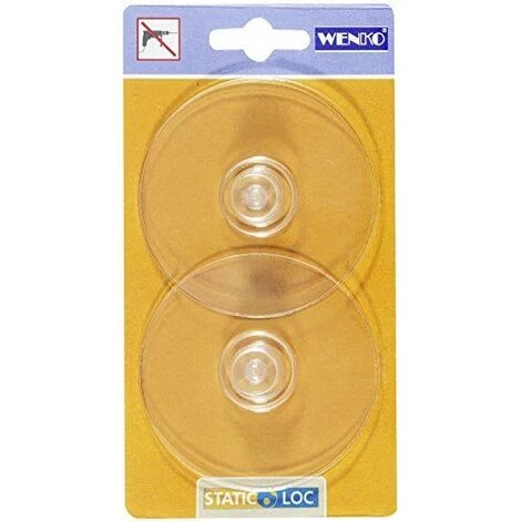 Wenko 54814100 Adaptateur Static-Loc Transparent, Lot De 2 Pièces, : 6 Cm 5 Wenko 54814100 Adaptateur Static-Loc Transparent, Lot De 2 Pièces, : 6 Cm – Image 3