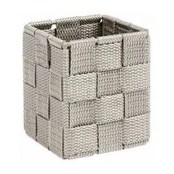 Wenko 22578100 Adria Cubo Panier De Rangement PP Taupe 7,5 X 7,5 X 9 Cm