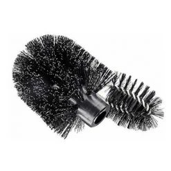 Wenko 22235100Tête De Brosse De Rechange Pour Brosse WC De Bord Garnituren Nettoyant Et Support, Plastique, Noir, 8x 8x 9,5cm