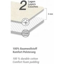 WENKO Housse Table à Repasser Basic Pro M/L, Housse Table à Repasser Pour Centrale Vapeur, Housse Extra épaisse, Ruban élastique, Coton Eco-Tex Standard, 128x44 Cm, Multicolore 9 WENKO Housse Table à Repasser Basic Pro M/L, Housse Table à Repasser Pour Centrale Vapeur, Housse Extra épaisse, Ruban élastique, Coton Eco-Tex Standard, 128x44 Cm, Multicolore -WENKO Soldes 50901945 3