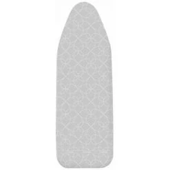 WENKO Housse Table à Repasser Alu S, Housse Table à Repasser Pour Centrale Vapeur, Housse Extra épaisse Avec Revêtement Aluminium, Ruban élastique, Coton Eco-Tex Standard, 112x33 Cm, Gris