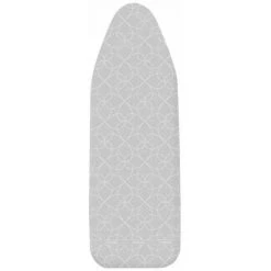 WENKO Housse Table à Repasser Alu XL, Housse Table à Repasser Pour Centrale Vapeur, Housse Extra épaisse Avec Revêtement Aluminium, Ruban élastique, Coton Eco-Tex Standard, 140x48 Cm, Gris