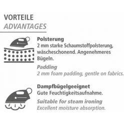 WENKO Housse Table à Repasser Alu XL, Housse Table à Repasser Pour Centrale Vapeur, Housse Extra épaisse Avec Revêtement Aluminium, Ruban élastique, Coton Eco-Tex Standard, 140x48 Cm, Gris 10 WENKO Housse Table à Repasser Alu XL, Housse Table à Repasser Pour Centrale Vapeur, Housse Extra épaisse Avec Revêtement Aluminium, Ruban élastique, Coton Eco-Tex Standard, 140x48 Cm, Gris -WENKO Soldes 50901960 4