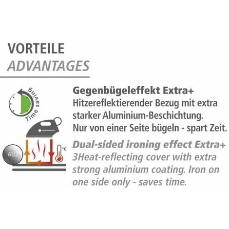WENKO Housse Table à Repasser Alu XL, Housse Table à Repasser Pour Centrale Vapeur, Housse Extra épaisse Avec Revêtement Aluminium, Ruban élastique, Coton Eco-Tex Standard, 140x48 Cm, Gris 7 WENKO Housse Table à Repasser Alu XL, Housse Table à Repasser Pour Centrale Vapeur, Housse Extra épaisse Avec Revêtement Aluminium, Ruban élastique, Coton Eco-Tex Standard, 140x48 Cm, Gris – Image 5
