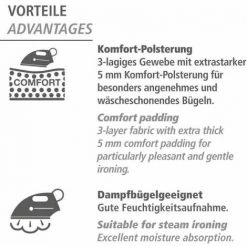 WENKO Housse Table à Repasser Comfort XL, Housse Table à Repasser Pour Centrale Vapeur, Housse Extra épaisse, Ruban élastique, Coton Eco-Tex Standard, 140x48 Cm, Multicolore 10 WENKO Housse Table à Repasser Comfort XL, Housse Table à Repasser Pour Centrale Vapeur, Housse Extra épaisse, Ruban élastique, Coton Eco-Tex Standard, 140x48 Cm, Multicolore -WENKO Soldes 50901973 4