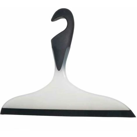 WENKO Raclette De Douche, Raclette Salle De Bain, Avec Crochet De Suspension, Loano, Lot De 2, Plastique, L23x17 Cm, Noir-Blanc 4 WENKO Raclette De Douche, Raclette Salle De Bain, Avec Crochet De Suspension, Loano, Lot De 2, Plastique, L23x17 Cm, Noir-Blanc – Image 2