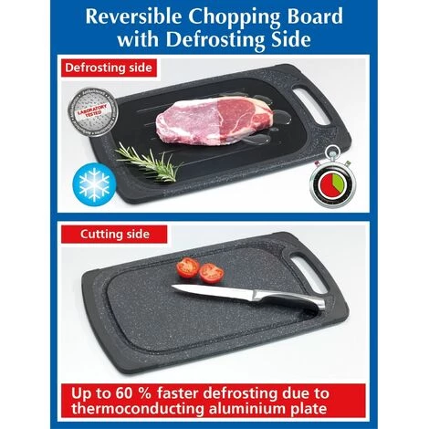 WENKO Planche à Décongeler Et à Découper - Longueur 40.5 Hauteur 1 Profondeur 24 Cm - Noir 6 WENKO Planche à Décongeler Et à Découper - Longueur 40.5 Hauteur 1 Profondeur 24 Cm - Noir – Image 4