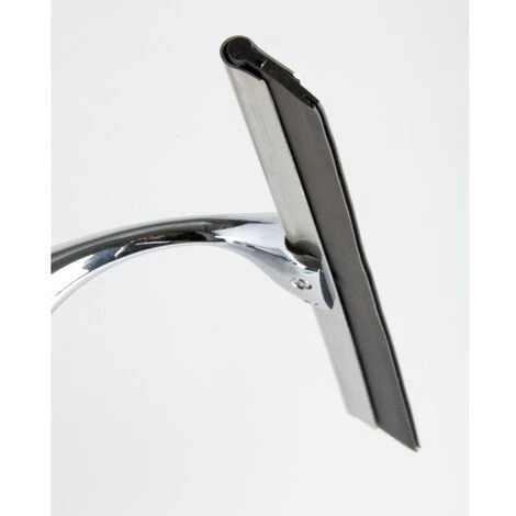 WENKO Raclette De Douche Avec Support Mural Sans Perçage - Longueur 24 Largeur 17 Hauteur 2cm - Gris 4 WENKO Raclette De Douche Avec Support Mural Sans Perçage - Longueur 24 Largeur 17 Hauteur 2cm - Gris – Image 2