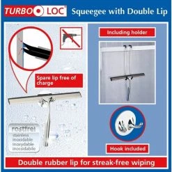 WENKO Raclette De Douche Avec Support Mural Sans Perçage - Longueur 24 Largeur 17 Hauteur 2cm - Gris 9 WENKO Raclette De Douche Avec Support Mural Sans Perçage - Longueur 24 Largeur 17 Hauteur 2cm - Gris -WENKO Soldes 51758681 4