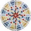 WENKO Housse De Table élastique Mosaïque XL - Diamètre 105 Epaisseur 0,1 Cm - Bleu -WENKO Soldes 51758685 1