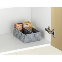 WENKO Casier De Rangement Adria - Taille S - 13 X 18 X 6 - Gris 7 WENKO Casier De Rangement Adria - Taille S - 13 X 18 X 6 - Gris -WENKO Soldes 51985025 3