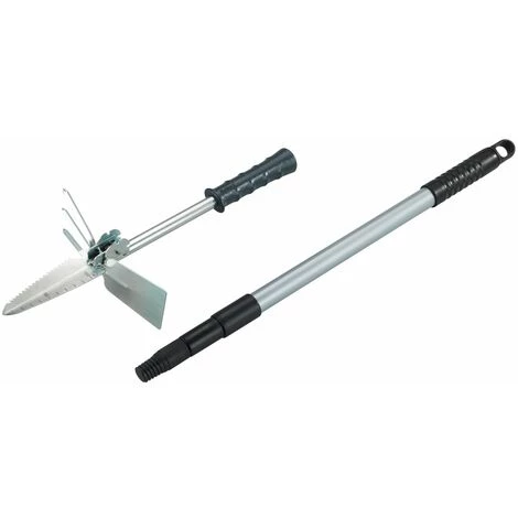 WENKO Accessoire Jardinage Multifonctionnel Avec Manche Télescopique - Longueur 145 Hauteur 0.9 Largeur 1.85cm - Gris Foncé 4 WENKO Accessoire Jardinage Multifonctionnel Avec Manche Télescopique - Longueur 145 Hauteur 0.9 Largeur 1.85cm - Gris Foncé – Image 2
