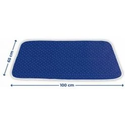 WENKO Nappe De Repassage, Couverture De Repassage, Repassage Rapide Sur Table Avec Réflexion De Chaleur, 5 Epaisseurs, Coton Eco Tex Standard, 100x65 Cm, Bleu 8 WENKO Nappe De Repassage, Couverture De Repassage, Repassage Rapide Sur Table Avec Réflexion De Chaleur, 5 Epaisseurs, Coton Eco Tex Standard, 100x65 Cm, Bleu -WENKO Soldes 53056563 3
