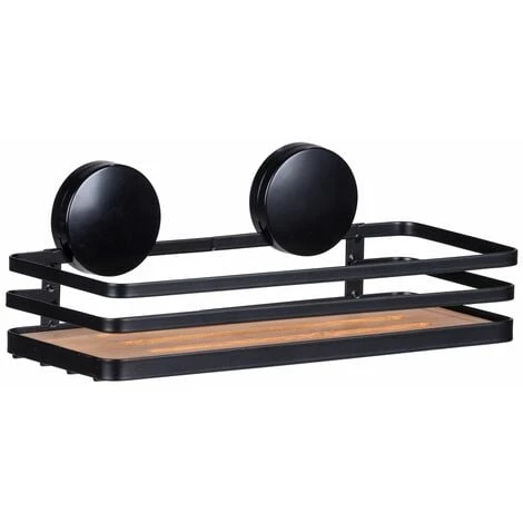 WENKO Support Mural Static-Loc Collection Alba Pour Salle De Bain - Longueur 26 Cm X Hauteur 11 Cm X Profondeur 12 Cm - Noir 3 WENKO Support Mural Static-Loc Collection Alba Pour Salle De Bain - Longueur 26 Cm X Hauteur 11 Cm X Profondeur 12 Cm - Noir